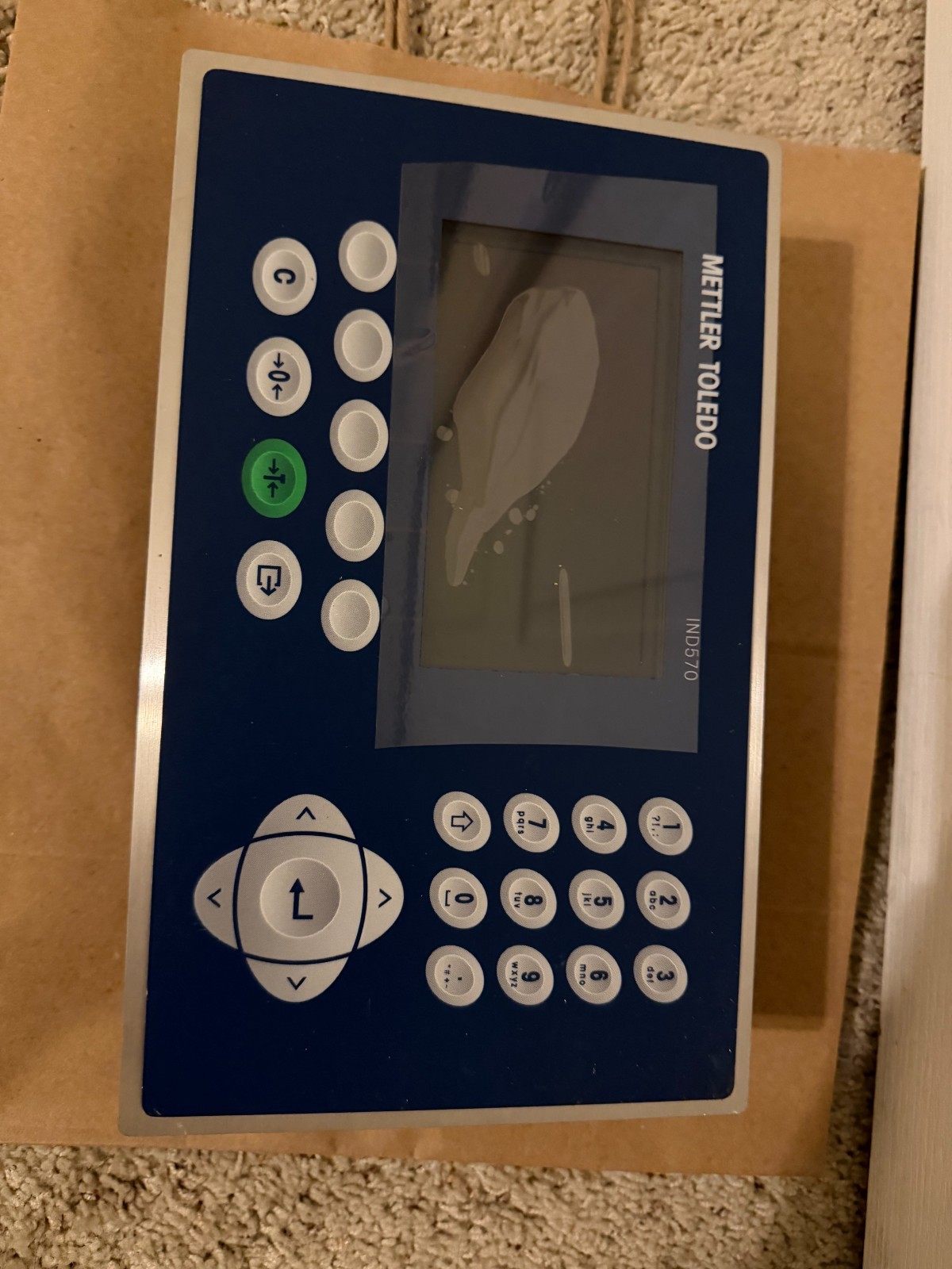 Mettler Toledo IND570 Panel - New, never been used, blue, numberpad
