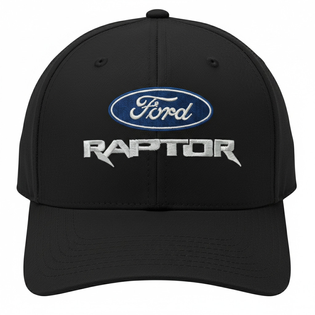 Ford Raptor Hat Flexfit Baseball Cap Embroidered Truck Racing Logo