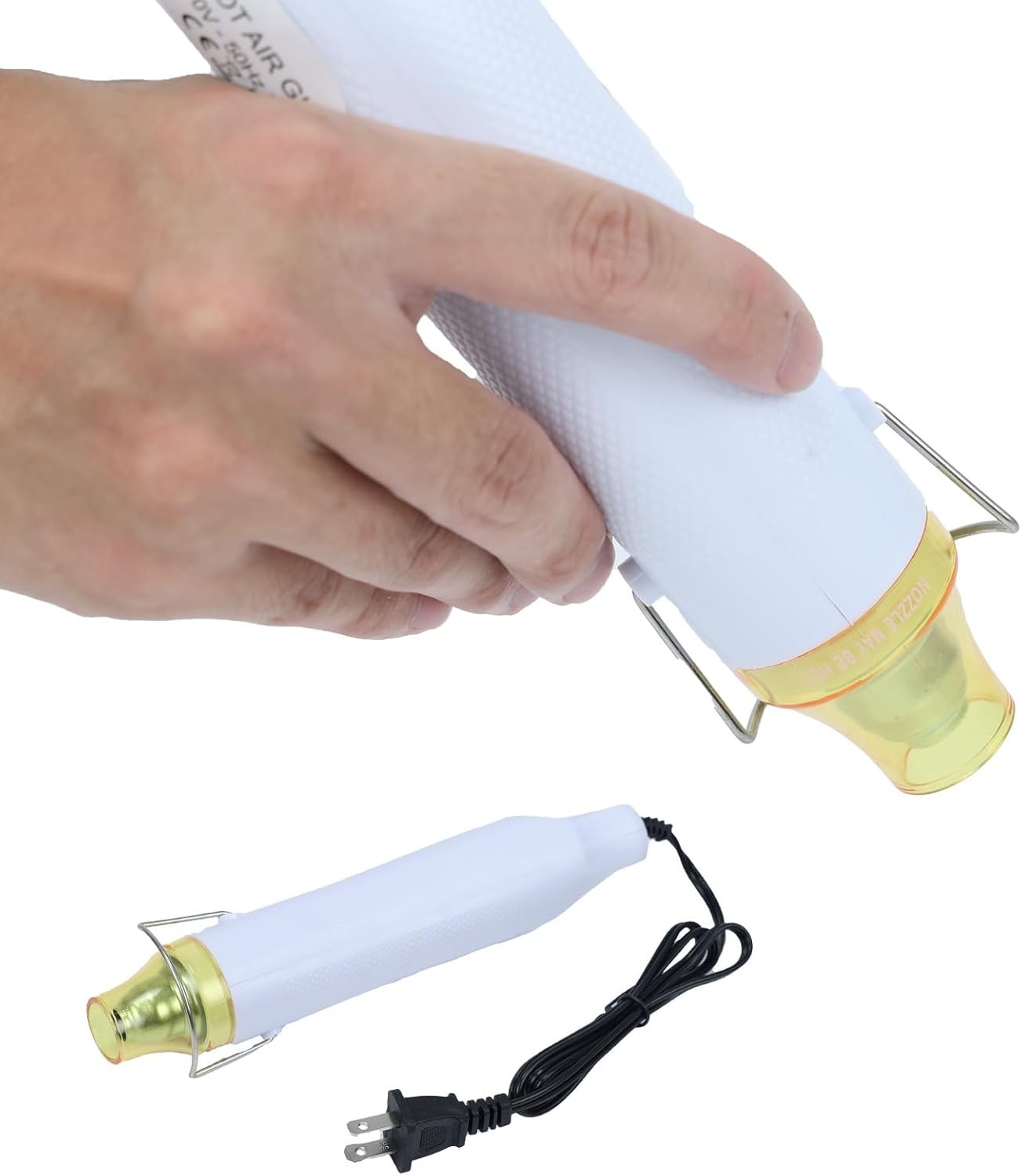 300W Heat Gun 110V Mini Hot Air Shrink Tools with Stand for Crafts Embossing DIY