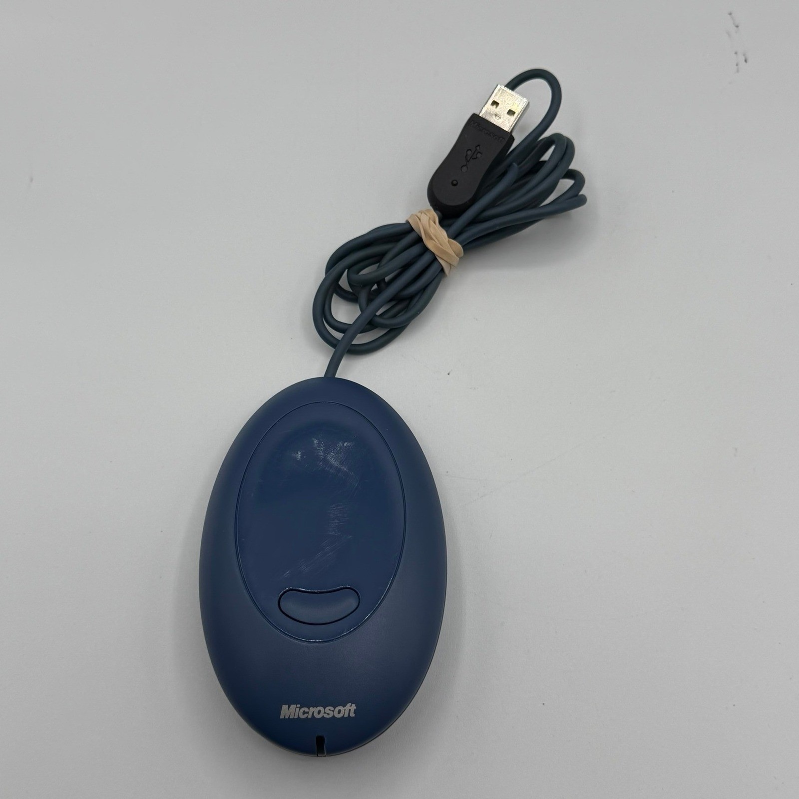 Microsoft Wireless Optical Mouse Blue Receiver USB PS2 Compatible Blue X08-79294