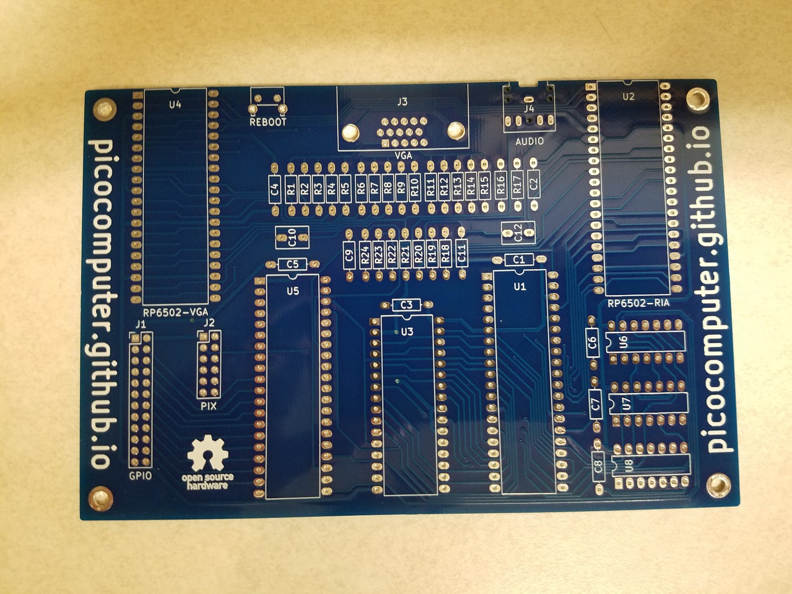 Picocomputer 6502 Computer, DIY Project, PCB Only, US Seller