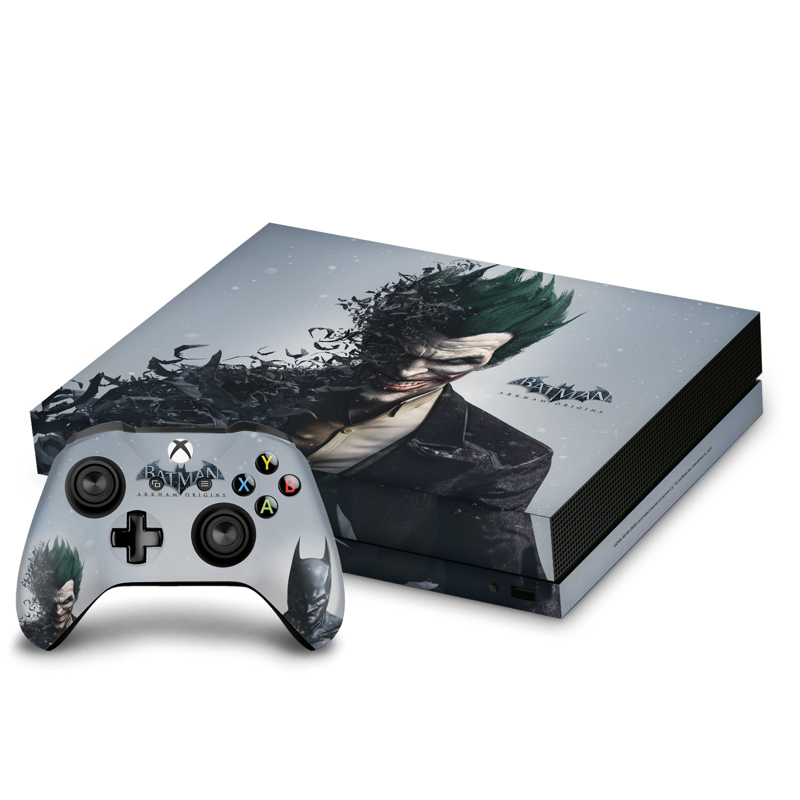 BATMAN ARKHAM ORIGINS KEY ART VINYL SKIN DECAL FOR ONE X CONSOLE AND CONTROLLER