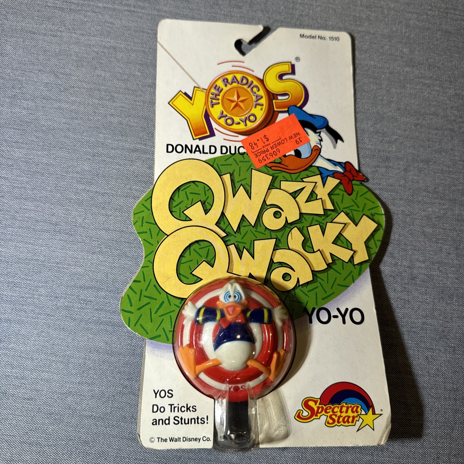 Vintage YOS The Radical YO-YO Spectra Star Donald Duck Qwazy Qwacky DISNEY - NEW
