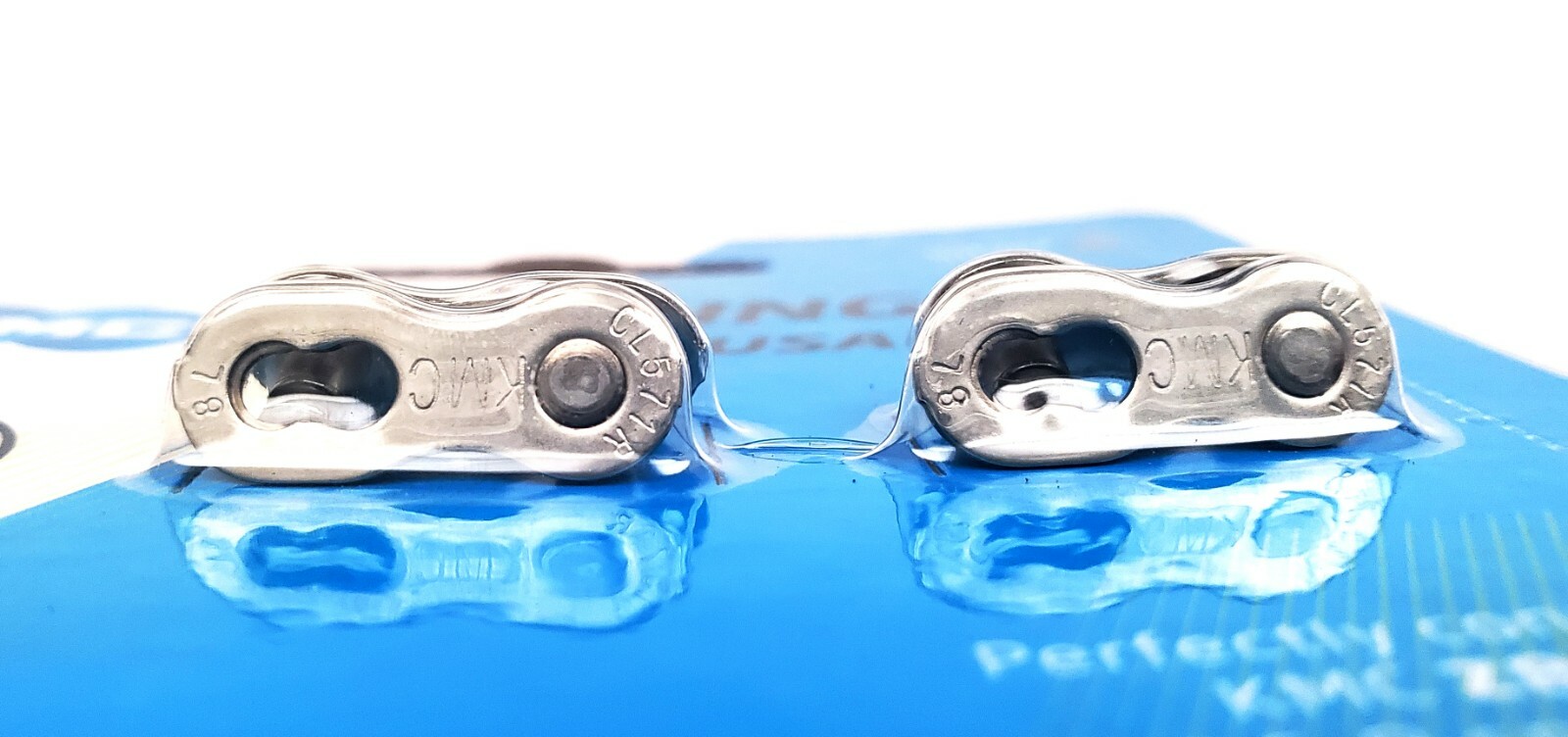 2PCS KMC Missing Link II 7.1mm 6 7 8 speeds Silver Re-usable
