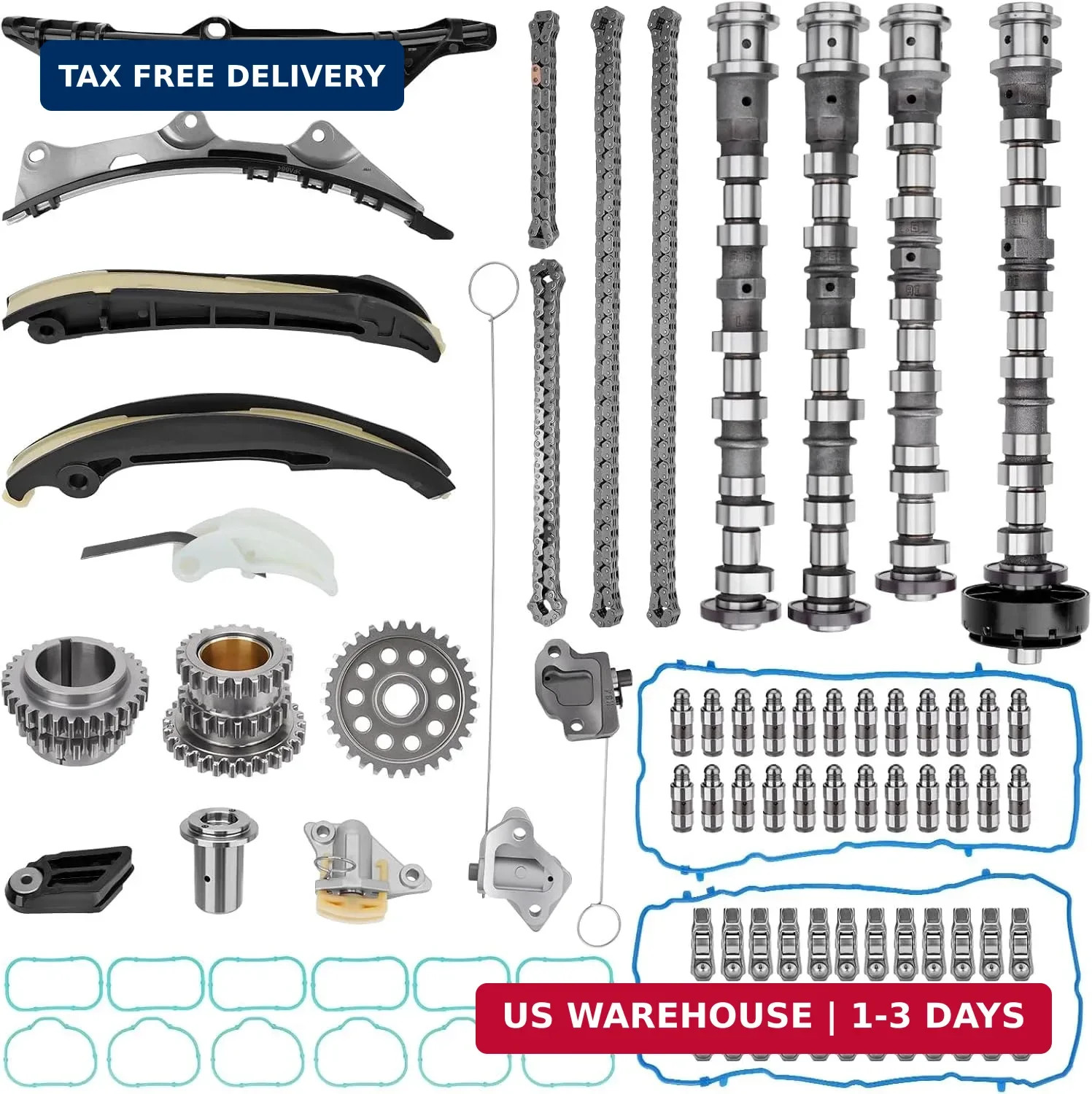Engine Camshaft Lifters Timing Chain Kit for 2011-2016 Dodge Jeep Ram 3.6L V6