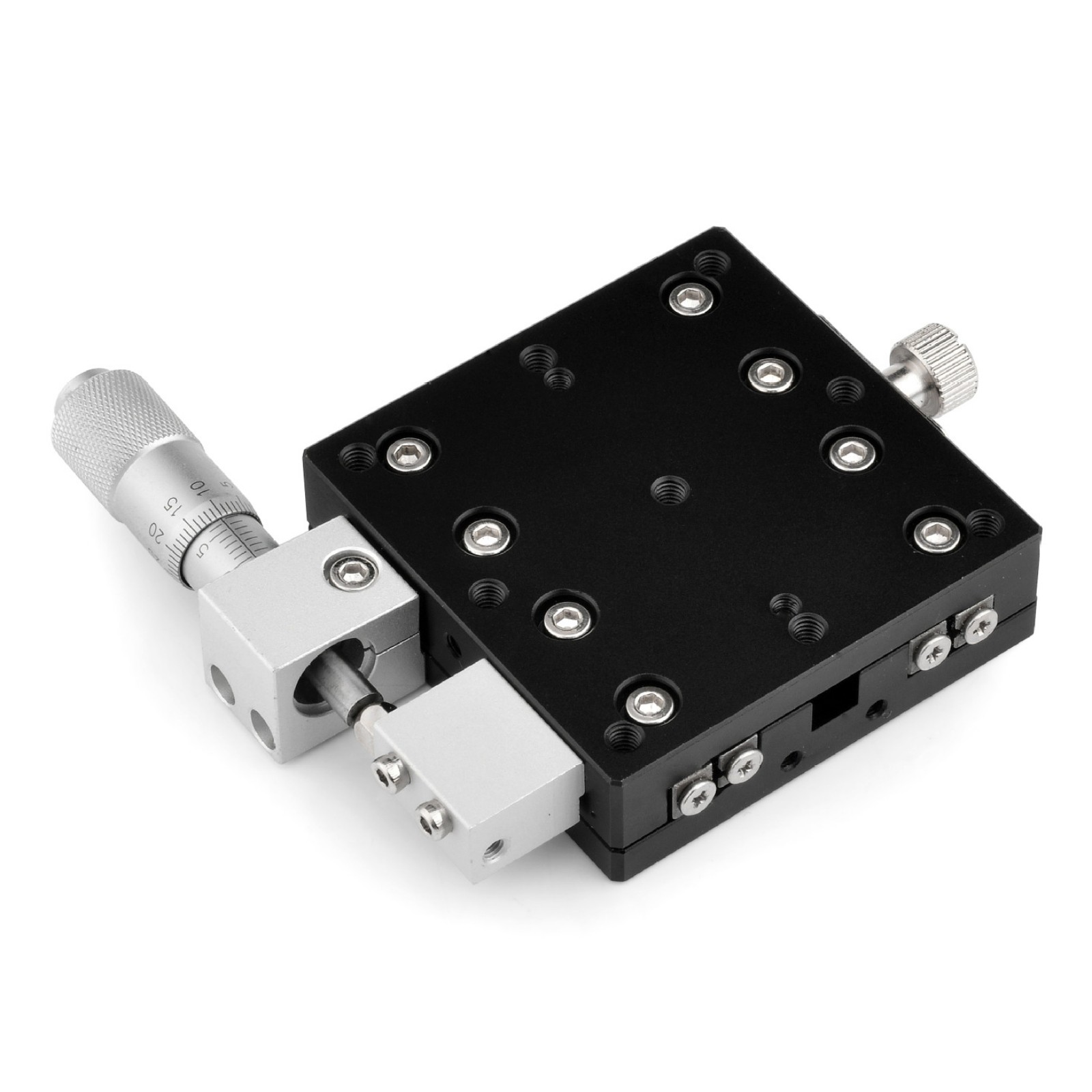Linear Stage with Fine-Tuning Screw Screw Matte Black Manual Positioning Stage