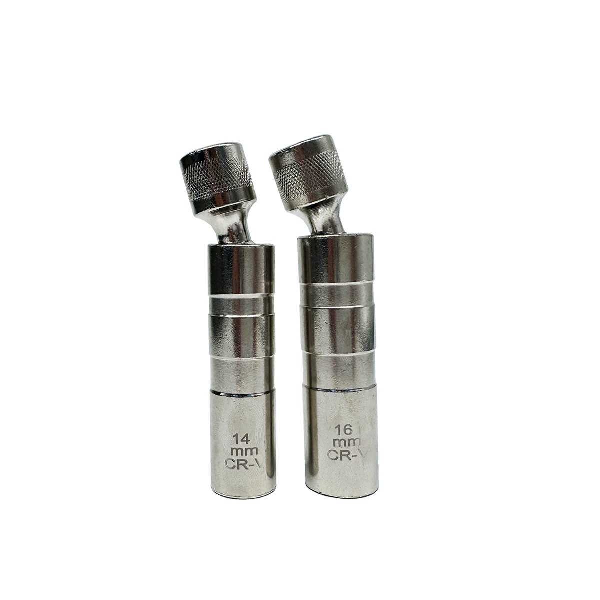 14mm & 16mm Thin Wall Magnetic Swivel Spark Plug Socket 12-Point Removal Tool