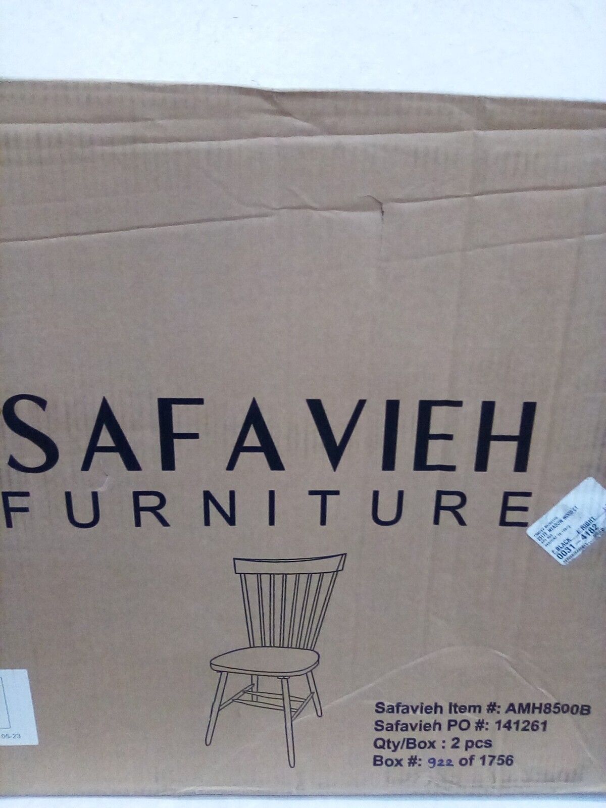 Safavieh PARKER SPINDEL SIDE CHAIR, Reduced Price 2172730102 AMH8500B