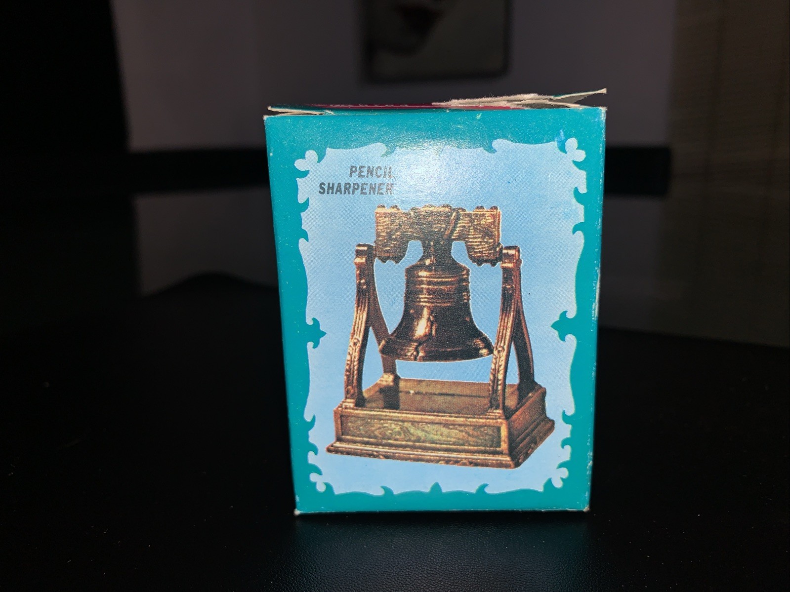 LIBERTY BELL BRONZE DIE CAST METAL COLLECTIBLE PENCIL SHARPENER NEW / BOX