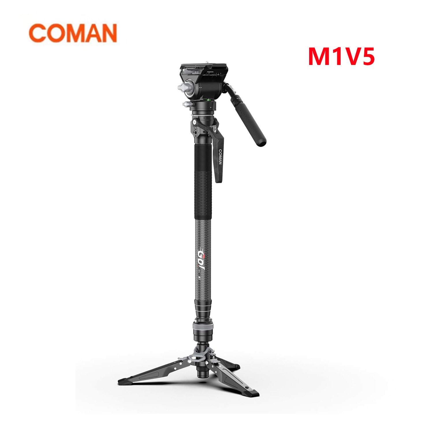 COMAN M1 M1V5 Portable Carbon Fiber Camera Monopod Lightweight Quick Released