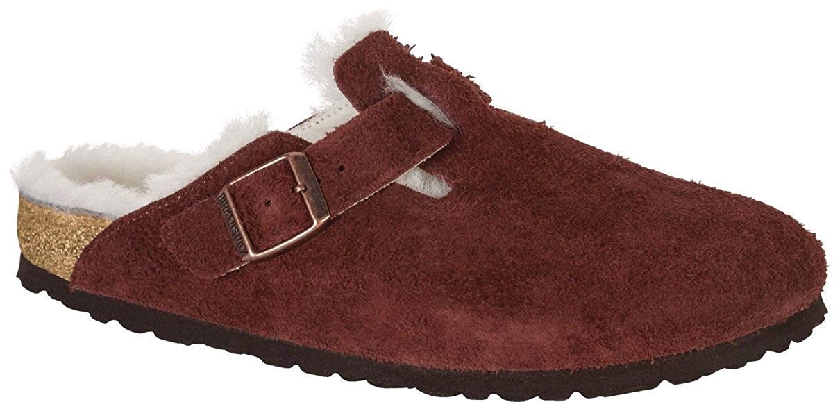 Sz Birkenstock New Women's Boston Fur Clog Port 39 N