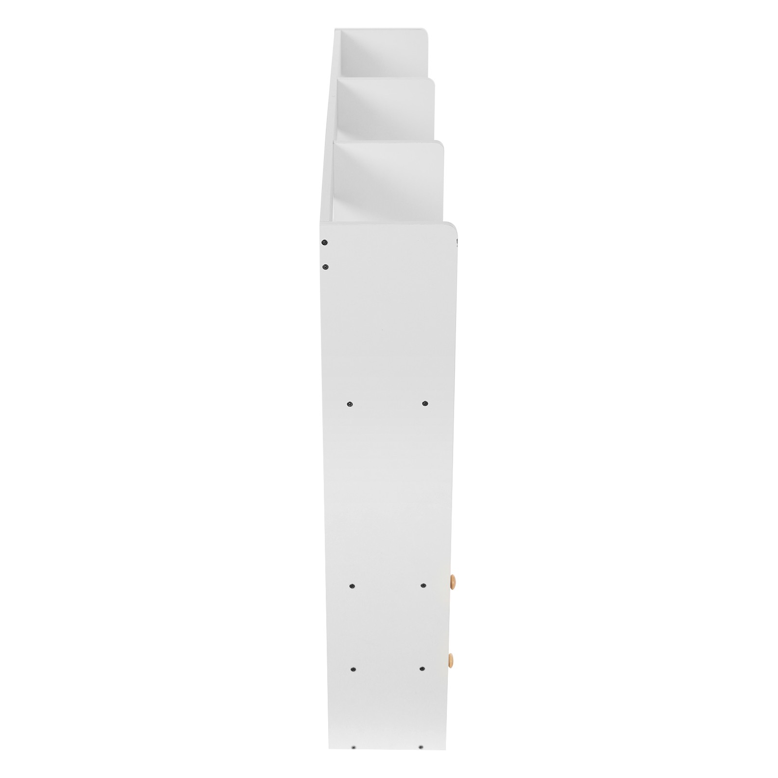 Wood Desktop Organizer, Office Storage Rack, Desktop Rack White 100 *17*80cm