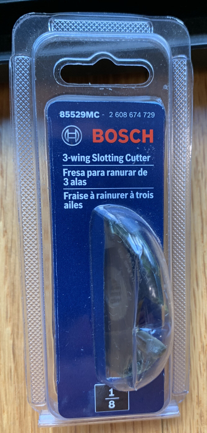 Bosch 3-Wing Slotting Cutter Bit, 1/8" wide Model 8552MC