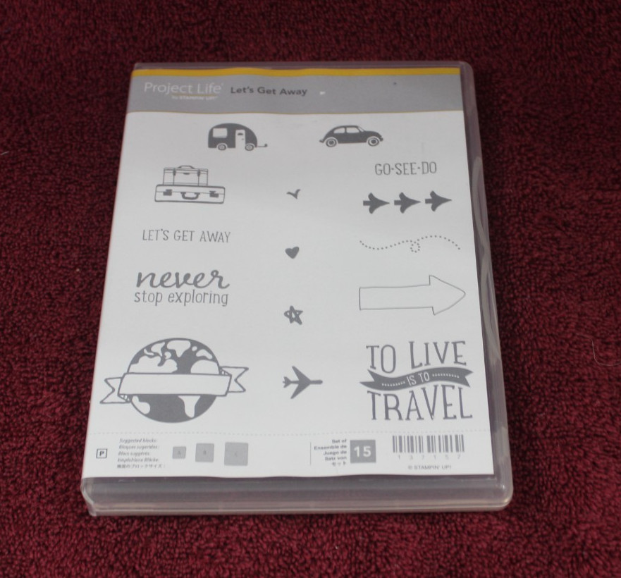Stampin Up Cling Stamps Project Life - Let's Get Away