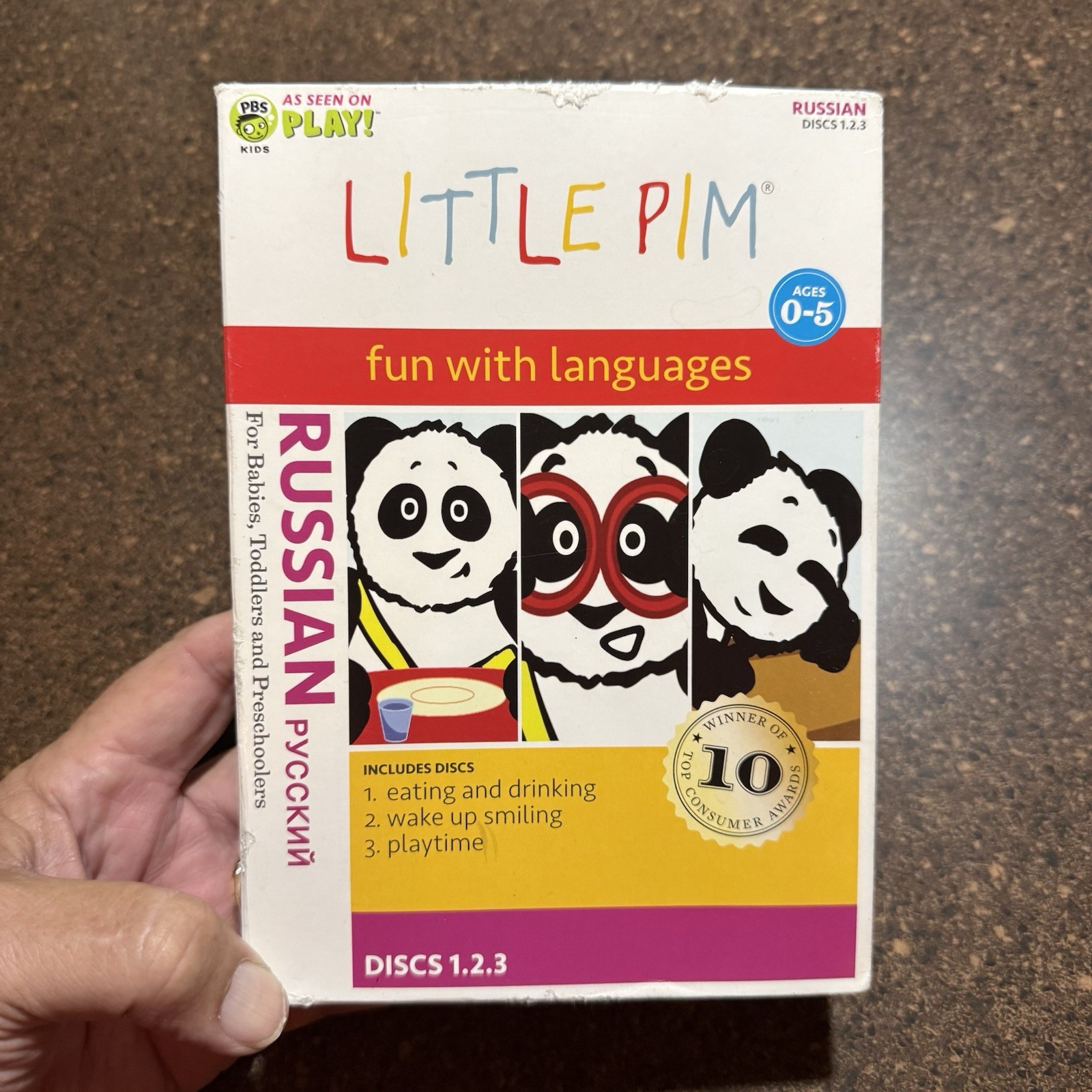 Little PIM Russian Kids Language DVD Boxed Set 3 Disc Ages 0-5 Babies Toddlers