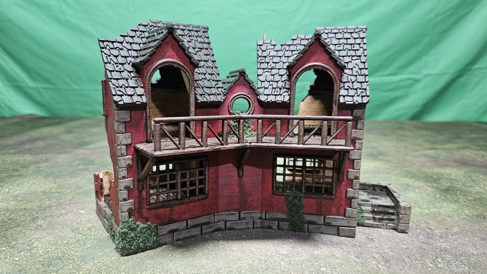 Unpainted Corner Building Ruin 3d Print Fantasy Terrain