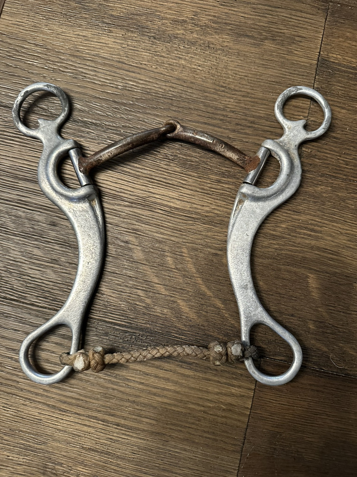 Horse Tack - 5 1/4” Dennis Moreland Shanked Snaffle Western Bit
