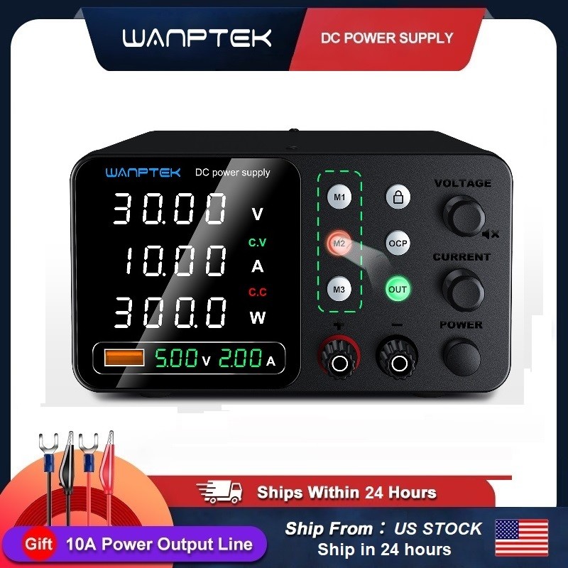 DC 0-30/60/120V 0-3/5/10A Adjustable Lab Power Supply Internal Memories Veriable