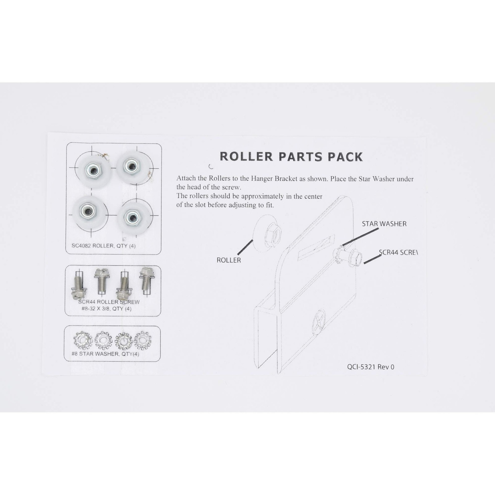 Basco Shower Door Rollers 3/4 inch Diameter Replacements for Inch, White