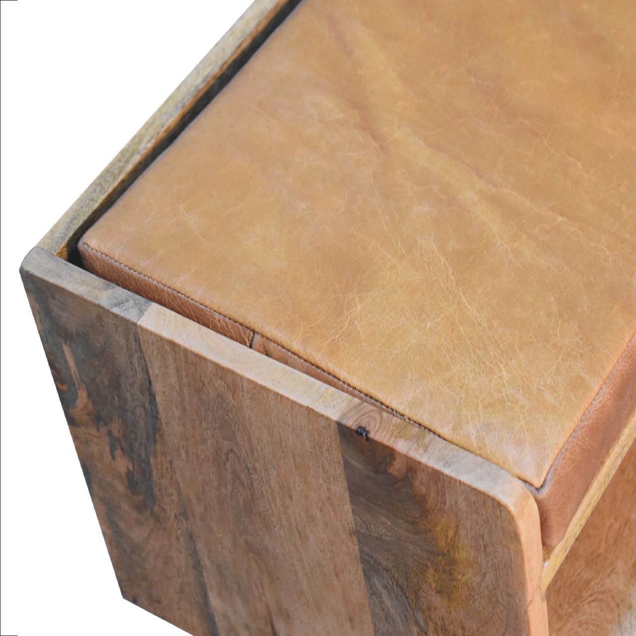 Solid Wood Upholstered Bench