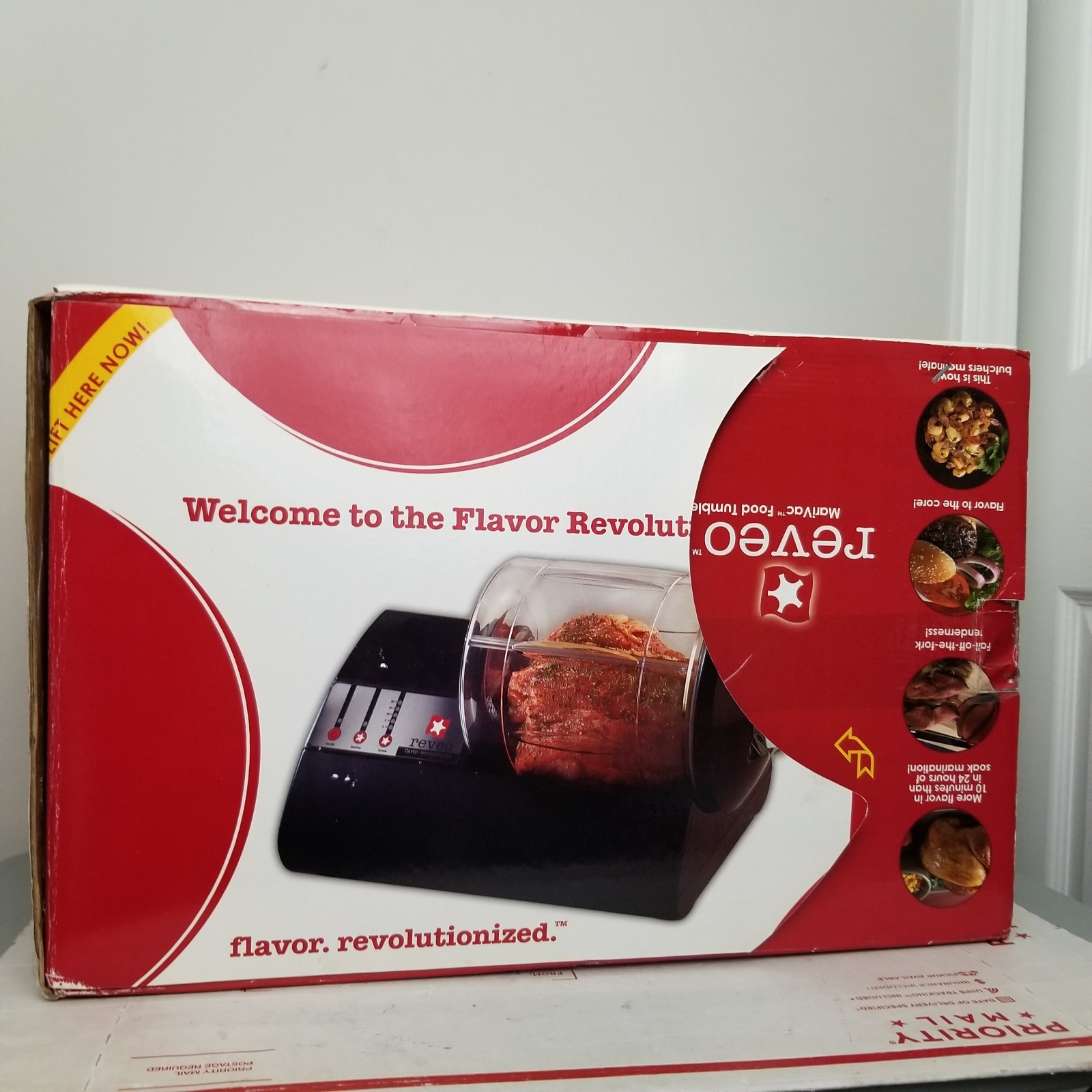 Eastman Outdoors Reveo MariVac Food Tumbler 38229 Vacuum Meat Marinator New
