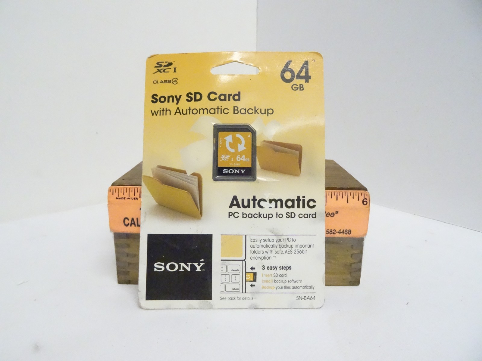 Sony 64gb SD Card with Automatic Backup SDXCI Class 4 SN-BA64