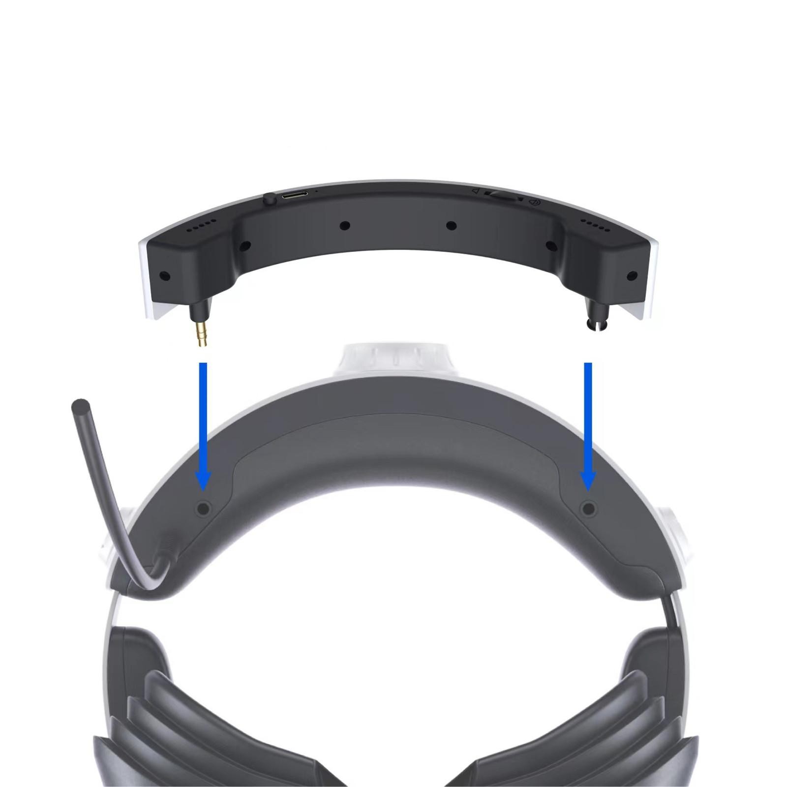 3.5mm USB Type-C Stereo External Speaker Kit For PS5 PS VR2 Gaming Headset