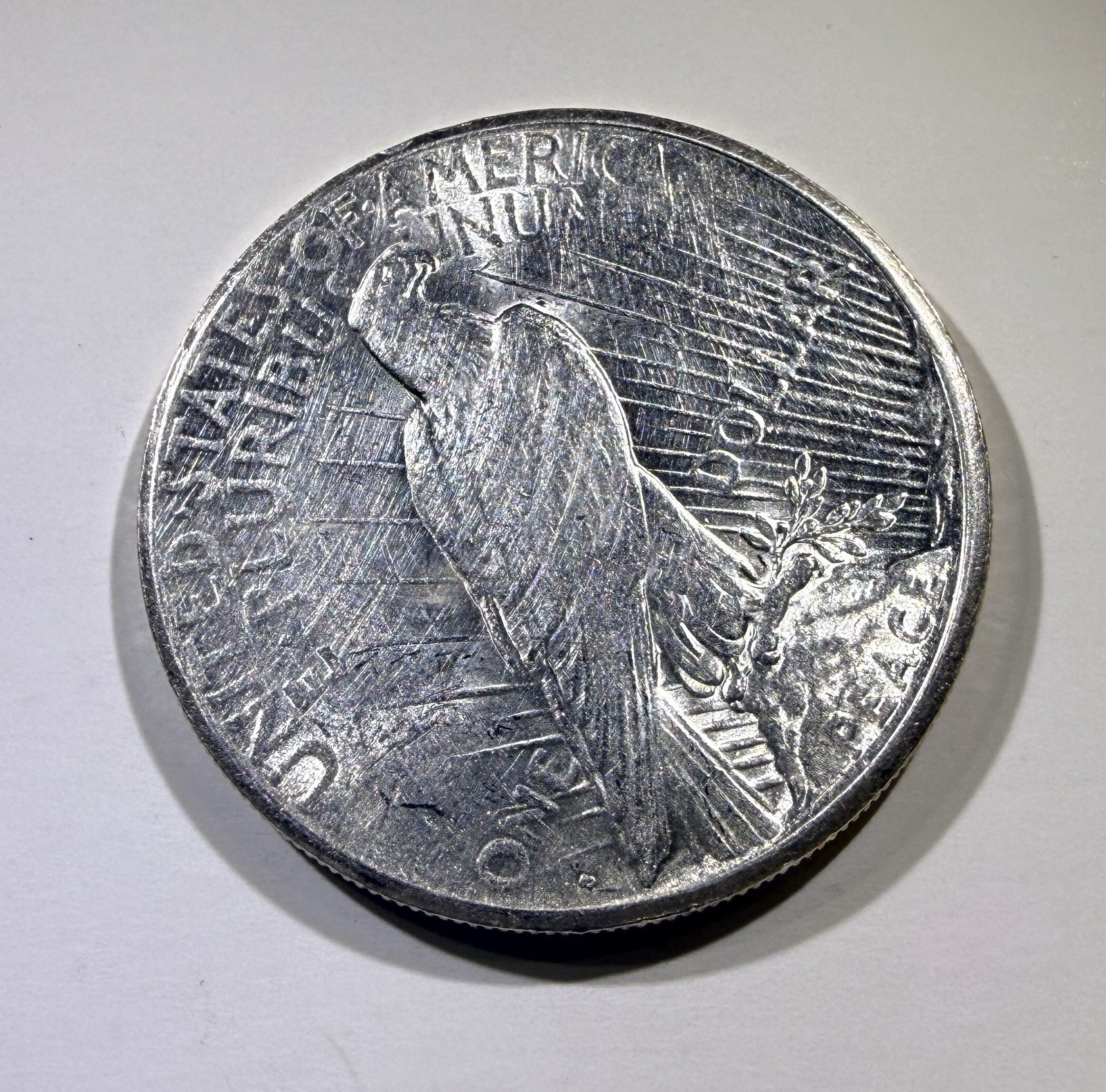 Nice Luster 1924 S PEACE DOLLAR UNC MS DETAILS (cleaned) NICE STRIKE