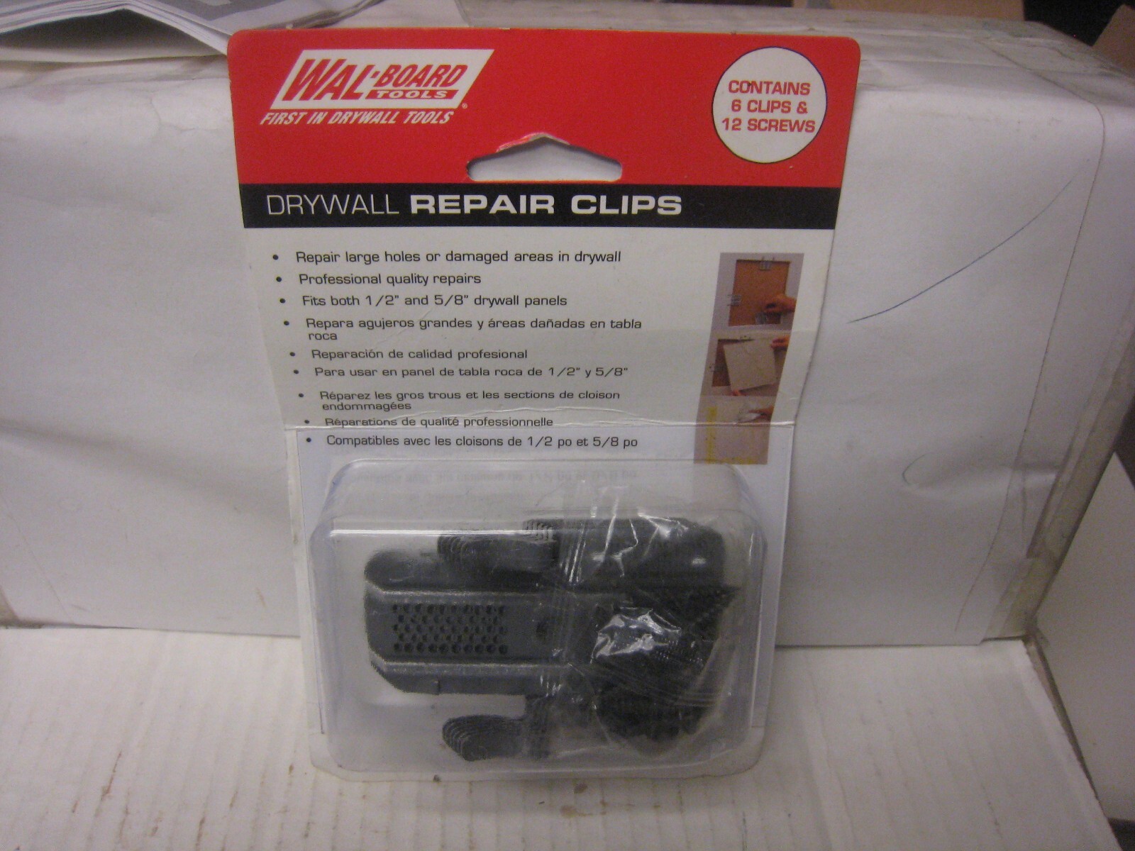 Wal-Board Tools  Drywall Repair Clips ONE  (6-Pack)