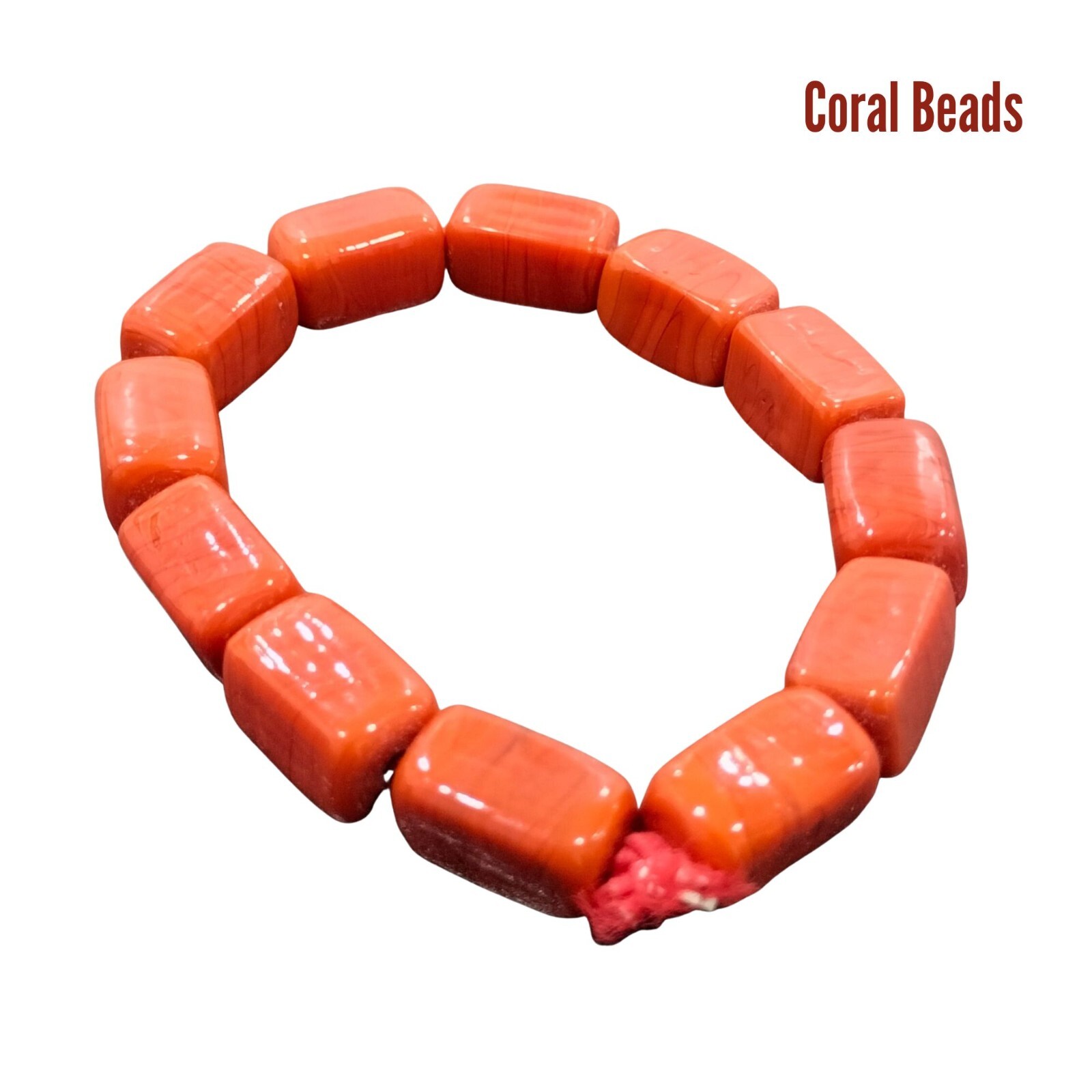 Original Coral Bead Bracelet , Igbo Benin Beaded African Jewelry