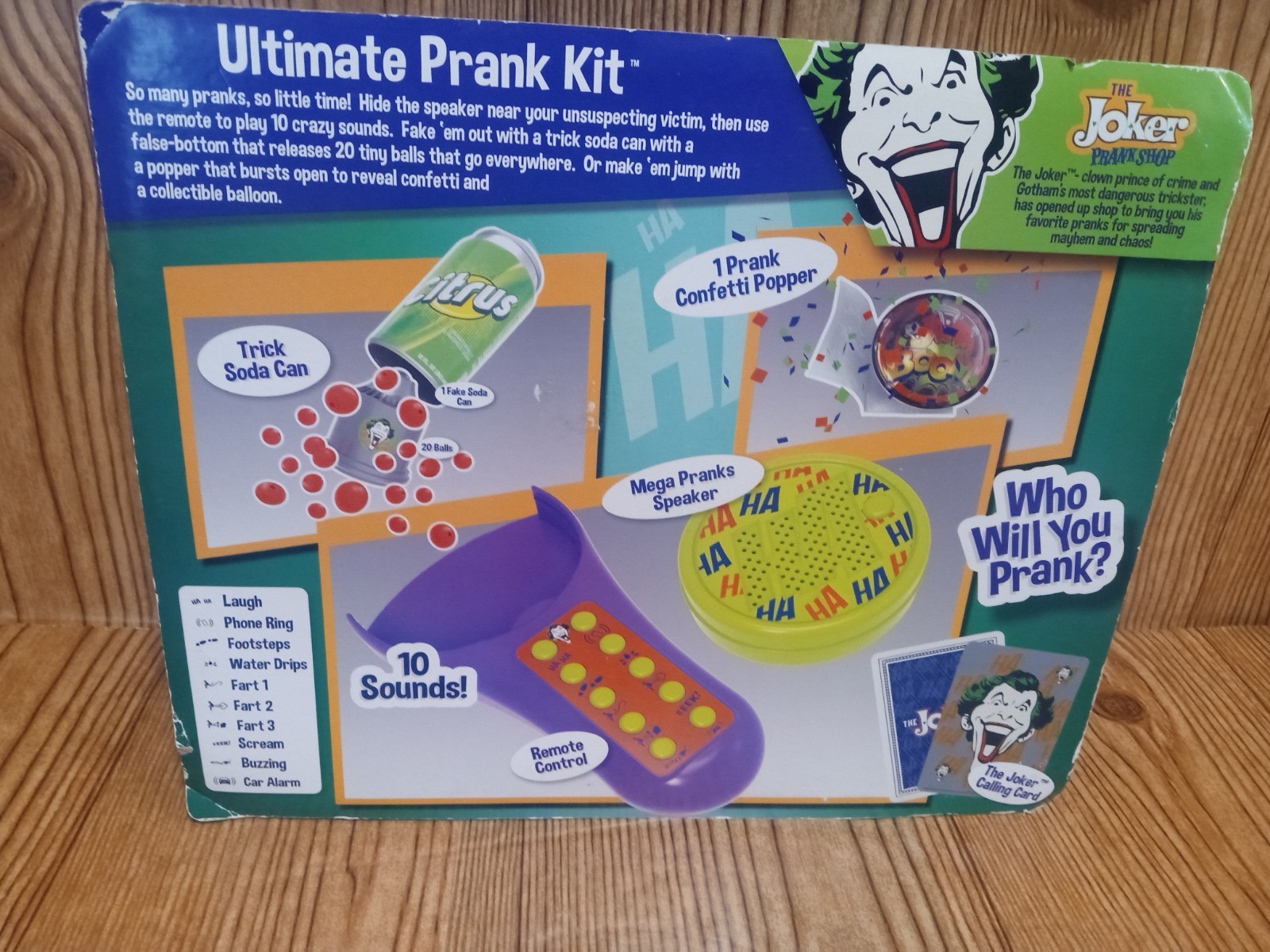 The Joker Ultimate Prank Kit DC Comics Tricks-Gags READ Halloween Costume Props