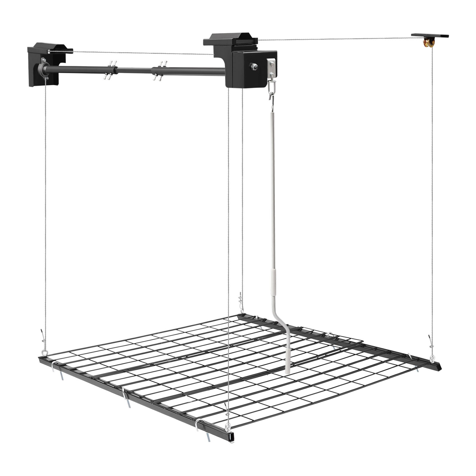 250lbs Overhead Garage Lifting Storage Rack Ceiling Mount Hanging Organizer Unit