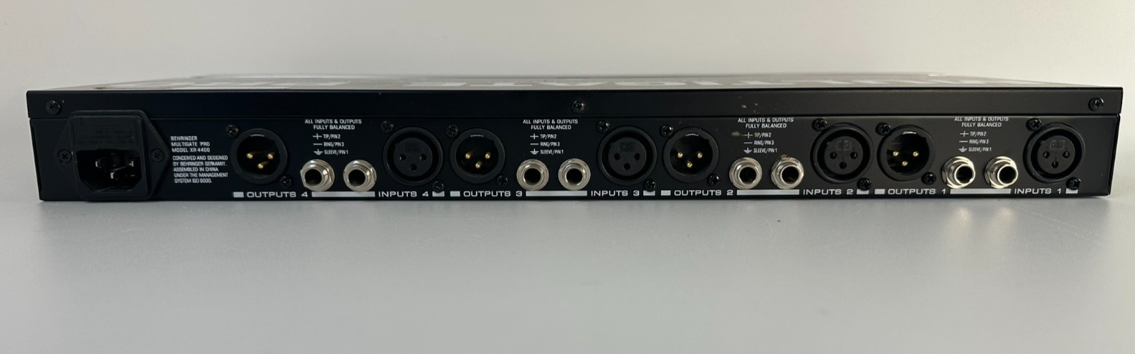 Behringer XR4400 Multigate Pro Quad Expander Gate Rack Audio Processor