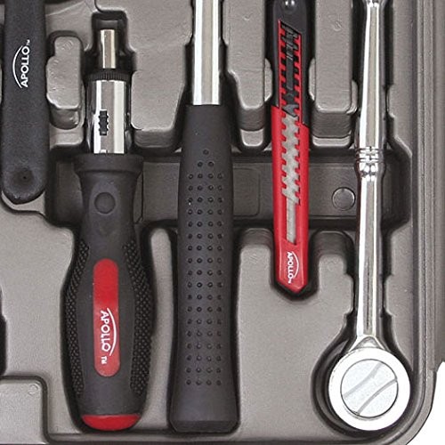 Apollo Tools 79 Piece Multi-Purpose SAE and Metric Tool Set 79-Piece, Gray