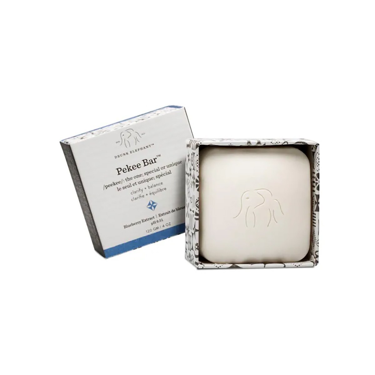 Drunk Elephant Pekee Bar Blueberry Extract Honey Facial Cleansing Soap - 113 g