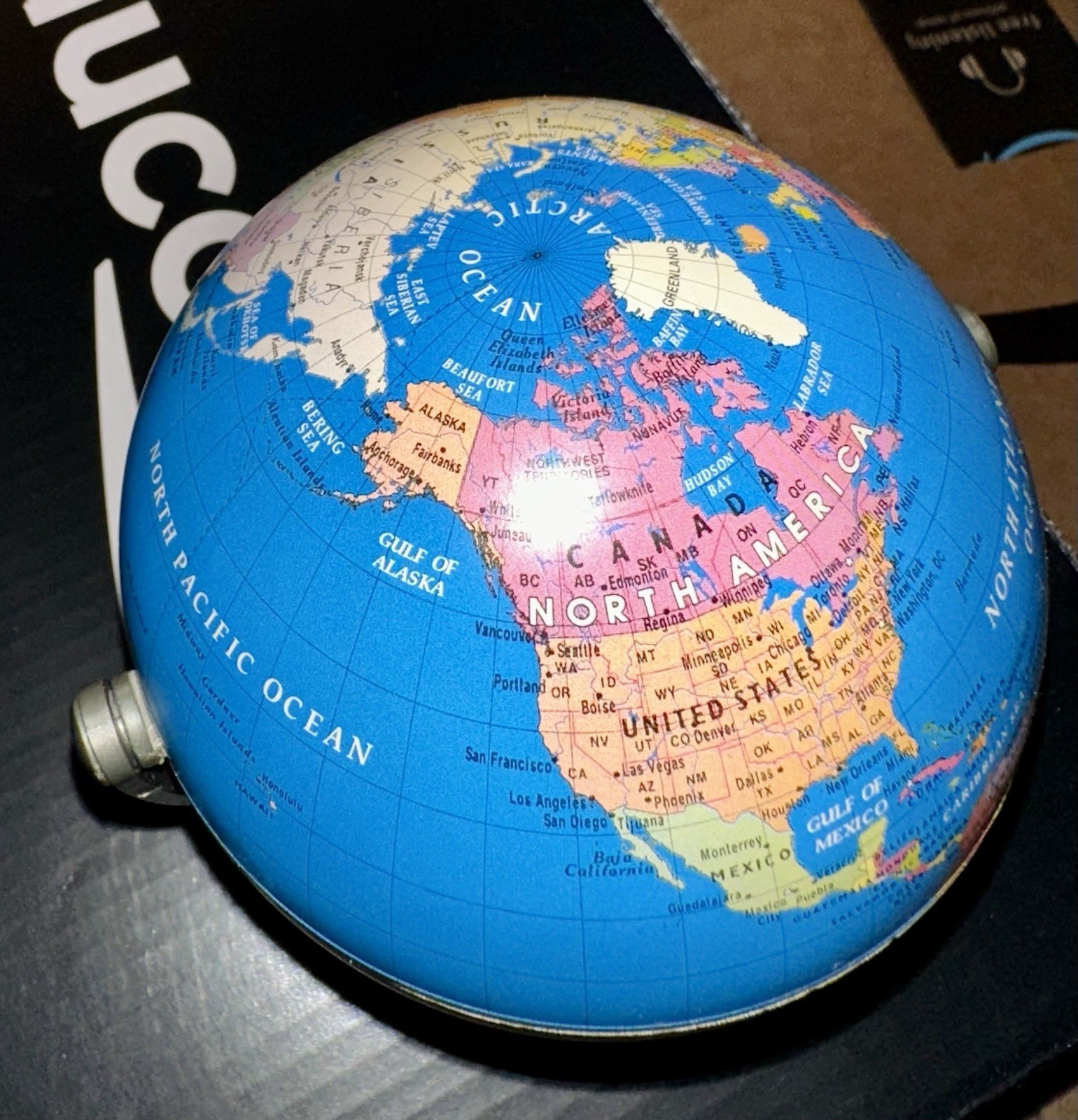 Hammond World Spinning Magnetic Globe Table Top 6"