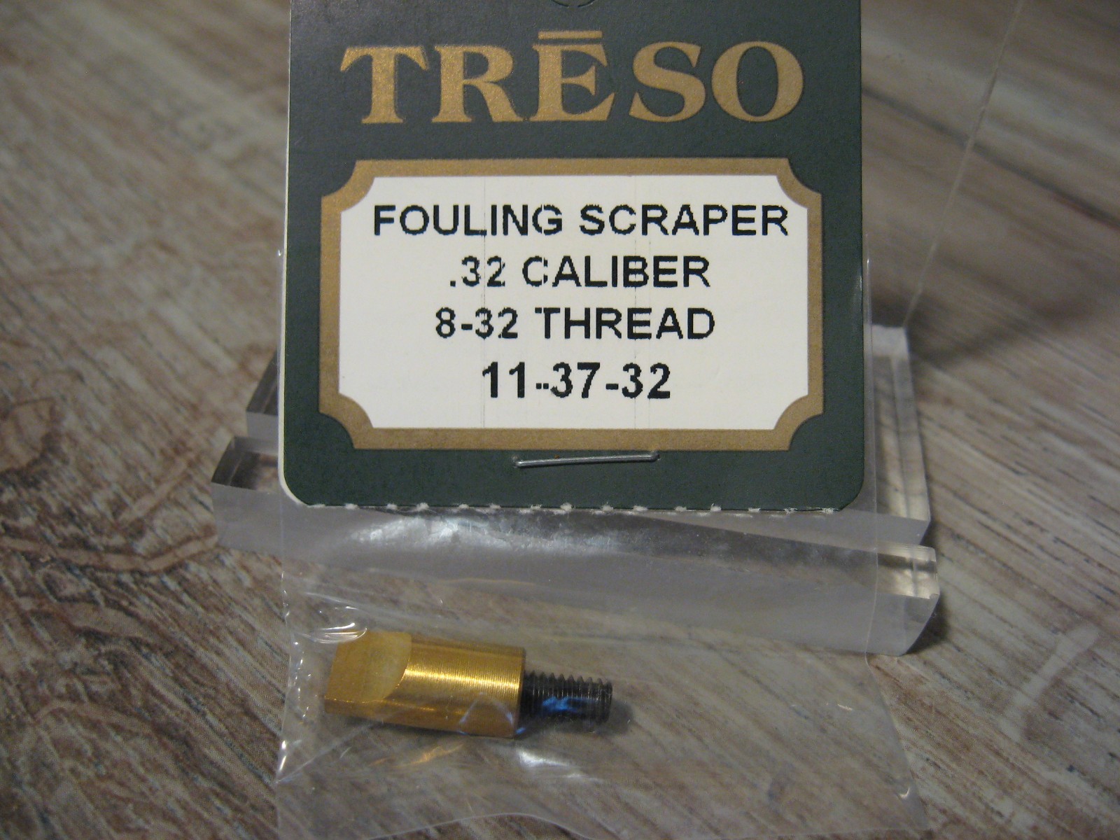 Treso Muzzleloader Black Powder .32 Cal Fouling Scraper - 8-32 Threads- 11-37-32