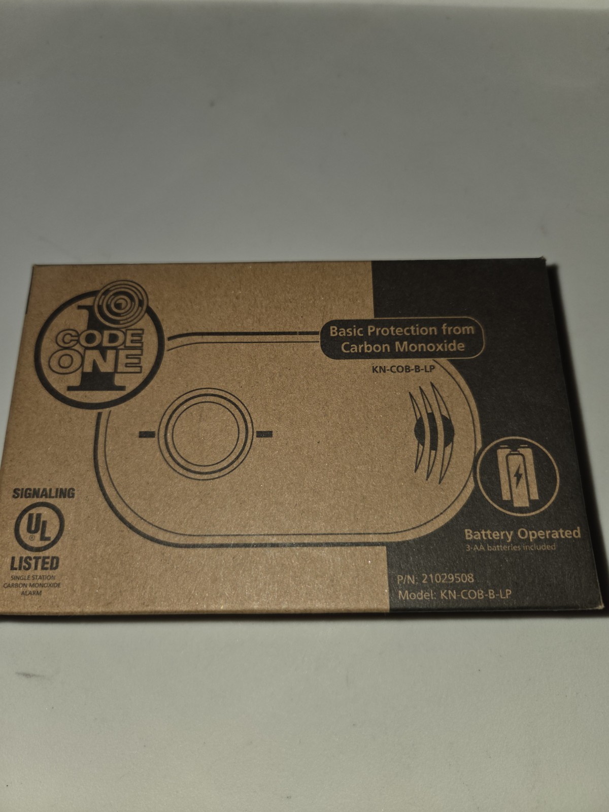 Kidde KN-COB-B-LP Nighthawk Carbon Monoxide Alarm- Battery Operated NEW