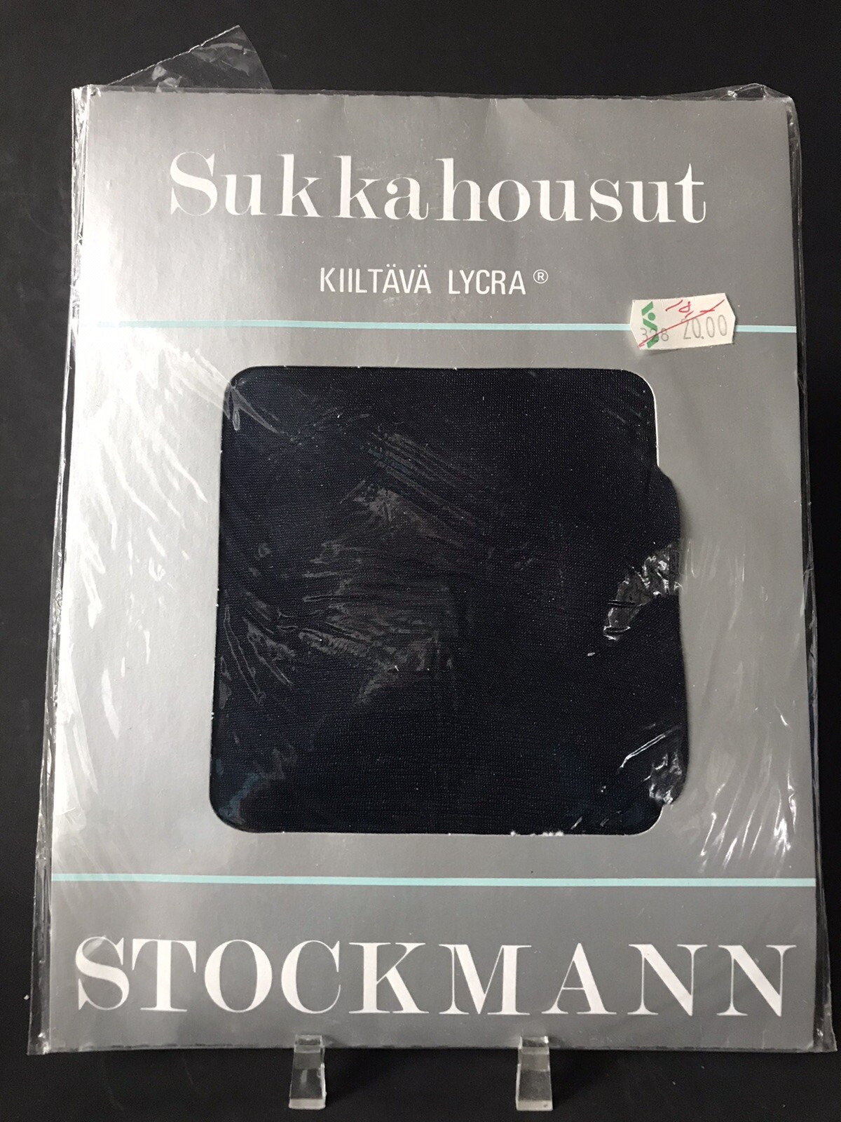 STOCKMANN Sukkahousut Kiiltava Lycra Marin Pantyhose 36-40 Made in Italy