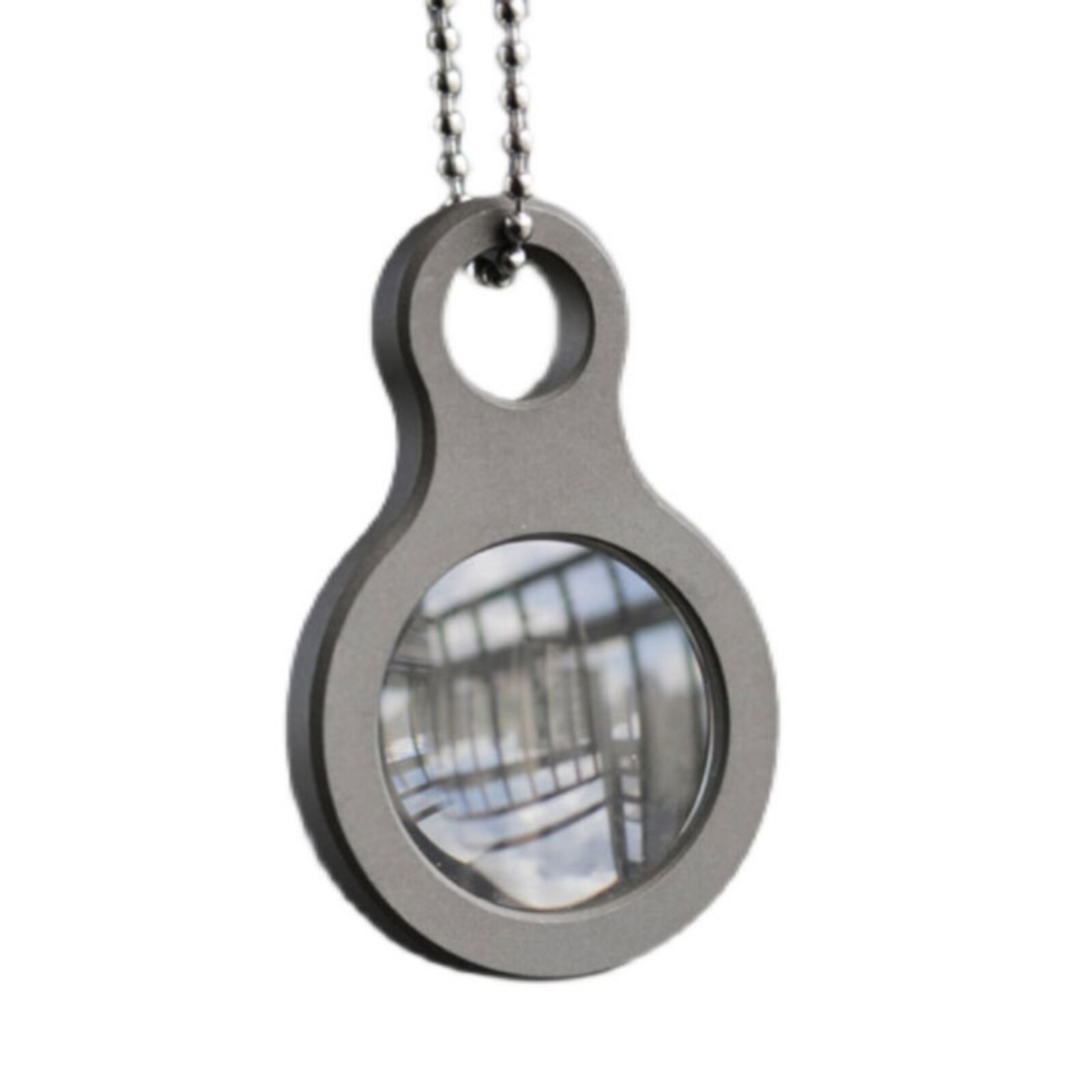 EDC Titanium Alloy Magnifier Glass Convex Lens Outdoor Porable Make Fire Tool