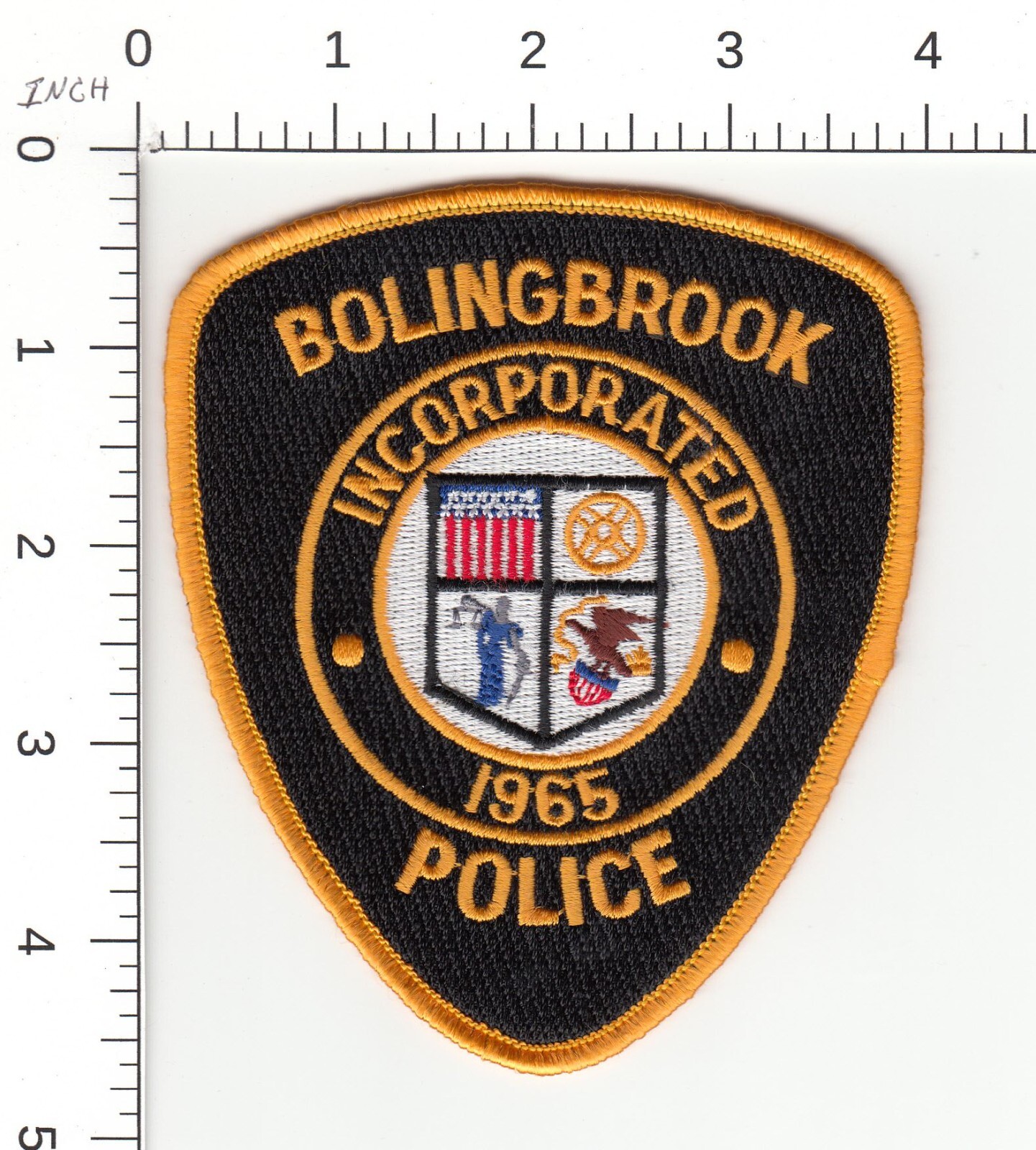 BOLINGBROOK --- ILLINOIS POLICE COLLECTIBLE EMBROIDERED PATCH