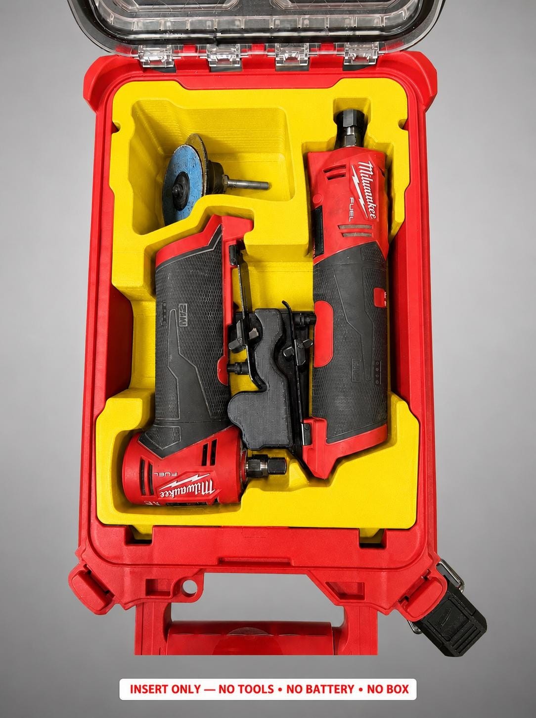 Milwaukee Packout Insert for M12 Right Angle + Straight Die Grinder