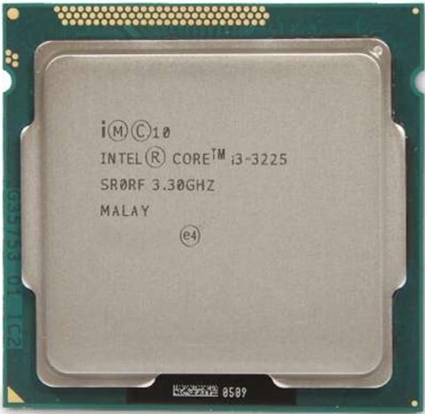 Used Parts CPU Intel Core i3 3225 3.3GHz SR0RF Socket LGA1155 2-core 4-thread Wo