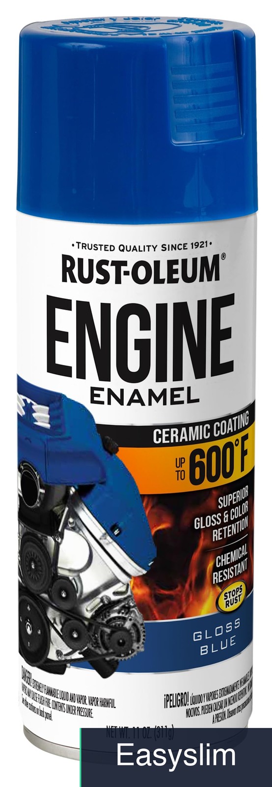 Engine Enamel Spray Paint 11 oz Gloss Blue Automotive Rust Preventive
