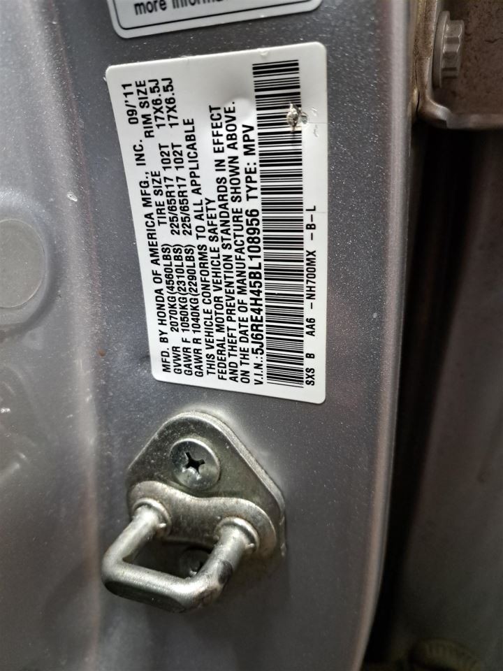 2011 Crv/Cr-v Jack Sku#4344795