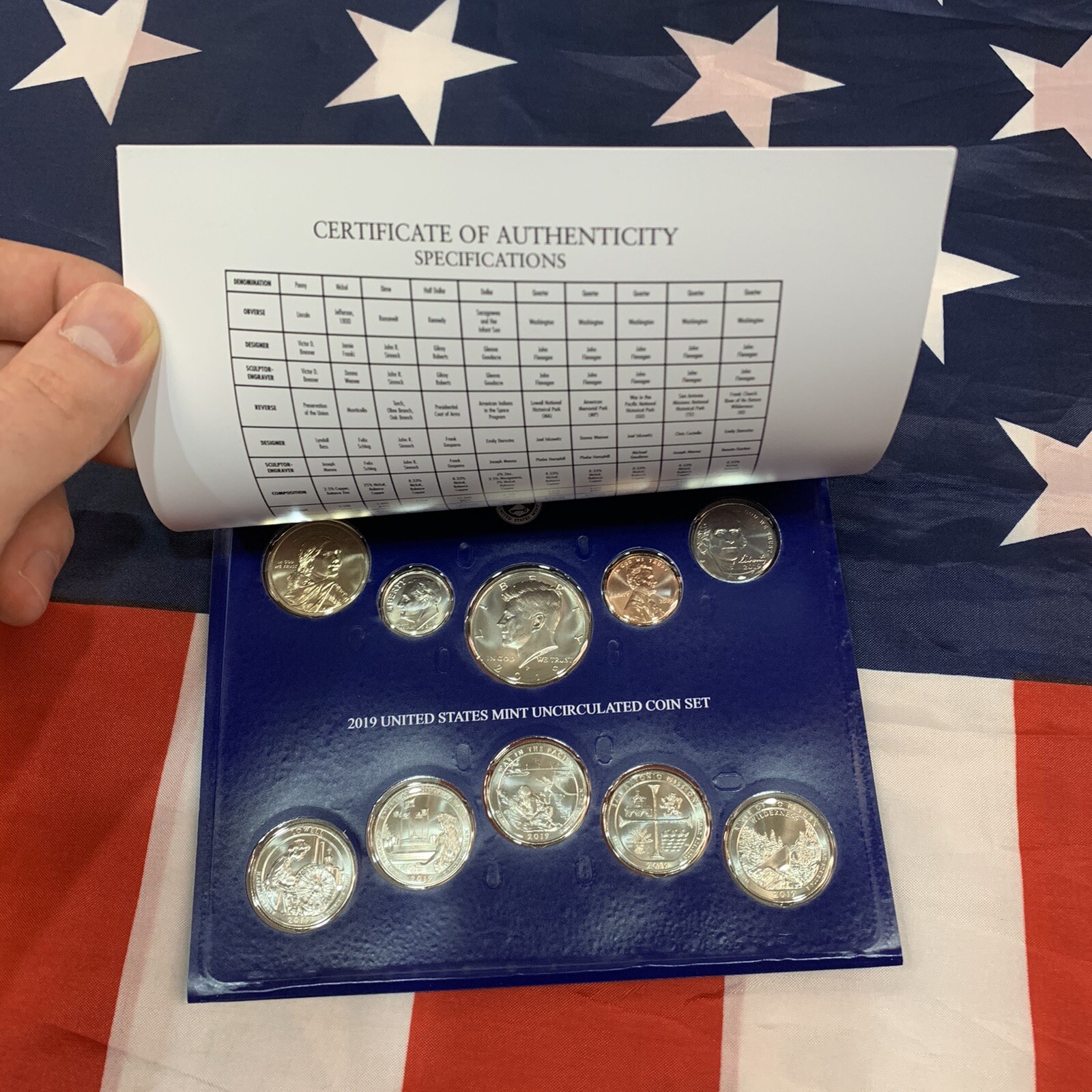 2019 Mint Set. Complete 20 coin set. Includes D & P Mints, NO 'W' CENT