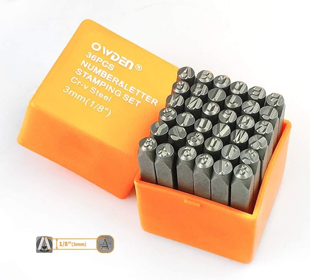 Professional Stamping Tool Set, 36Pcs with Clear Strokes and Easy Storage Case