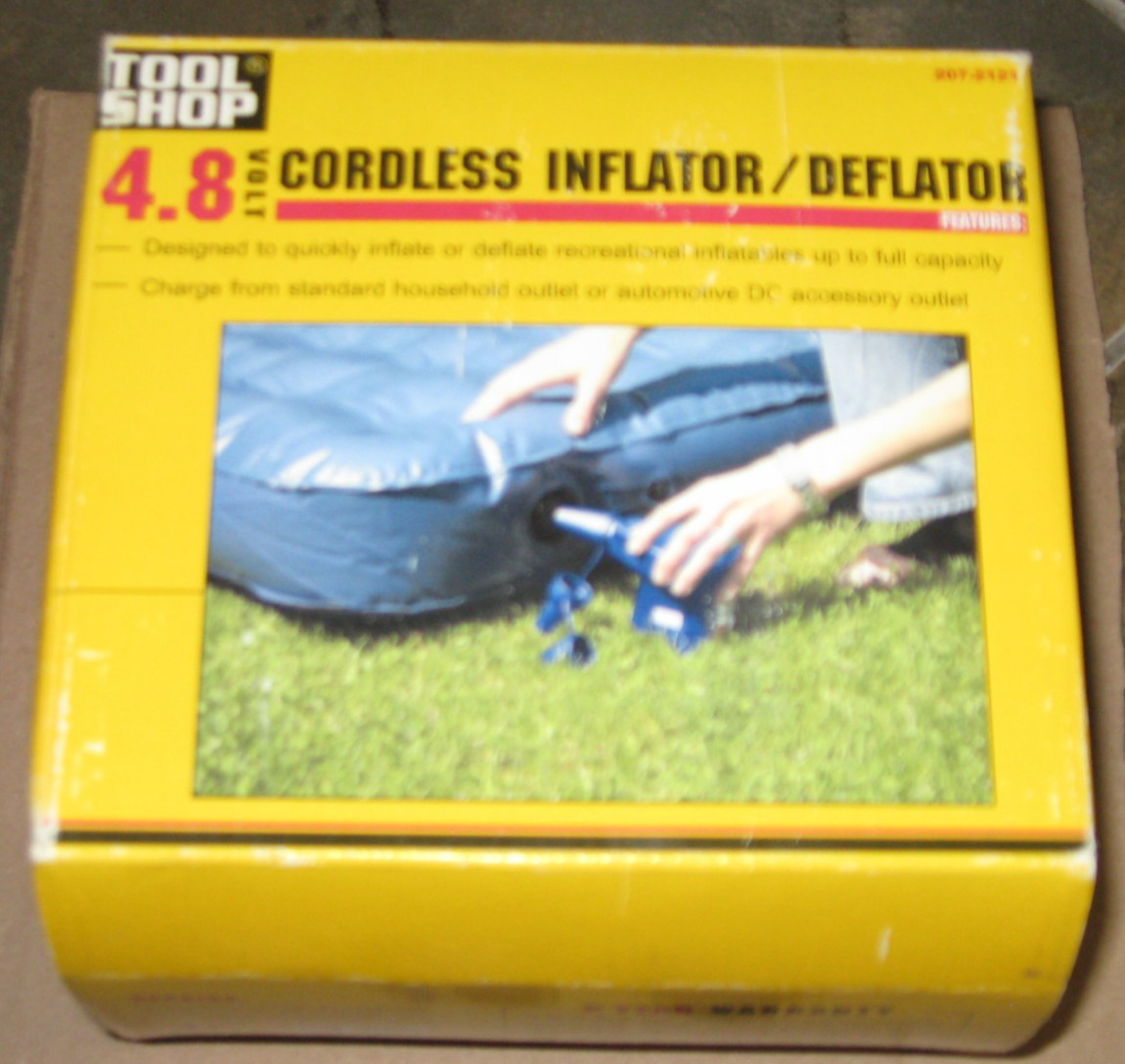 TOOL SHOP 4.8 Volt Cordless Inflator - Unused Tested!