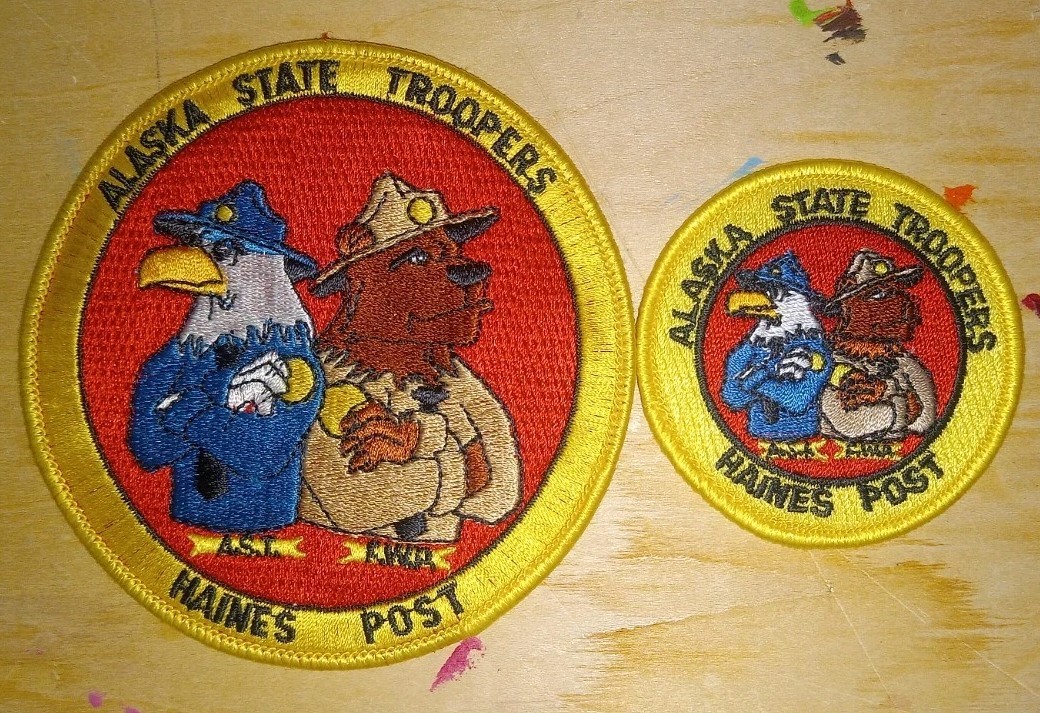 Patch ~ ALASKA AK AST STATE TROOPERS FWP HAINES POST VERY RARE SET/2