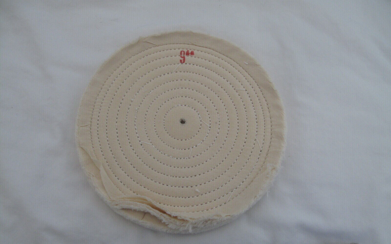 (1) NEW 9" Sewn Buffing Polishing Wheel -- Approximately 1"  face -- Auto Metal